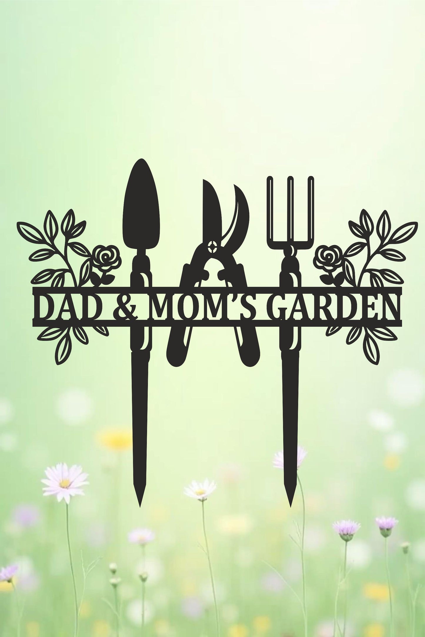 a couple of knives and a fork on a sign