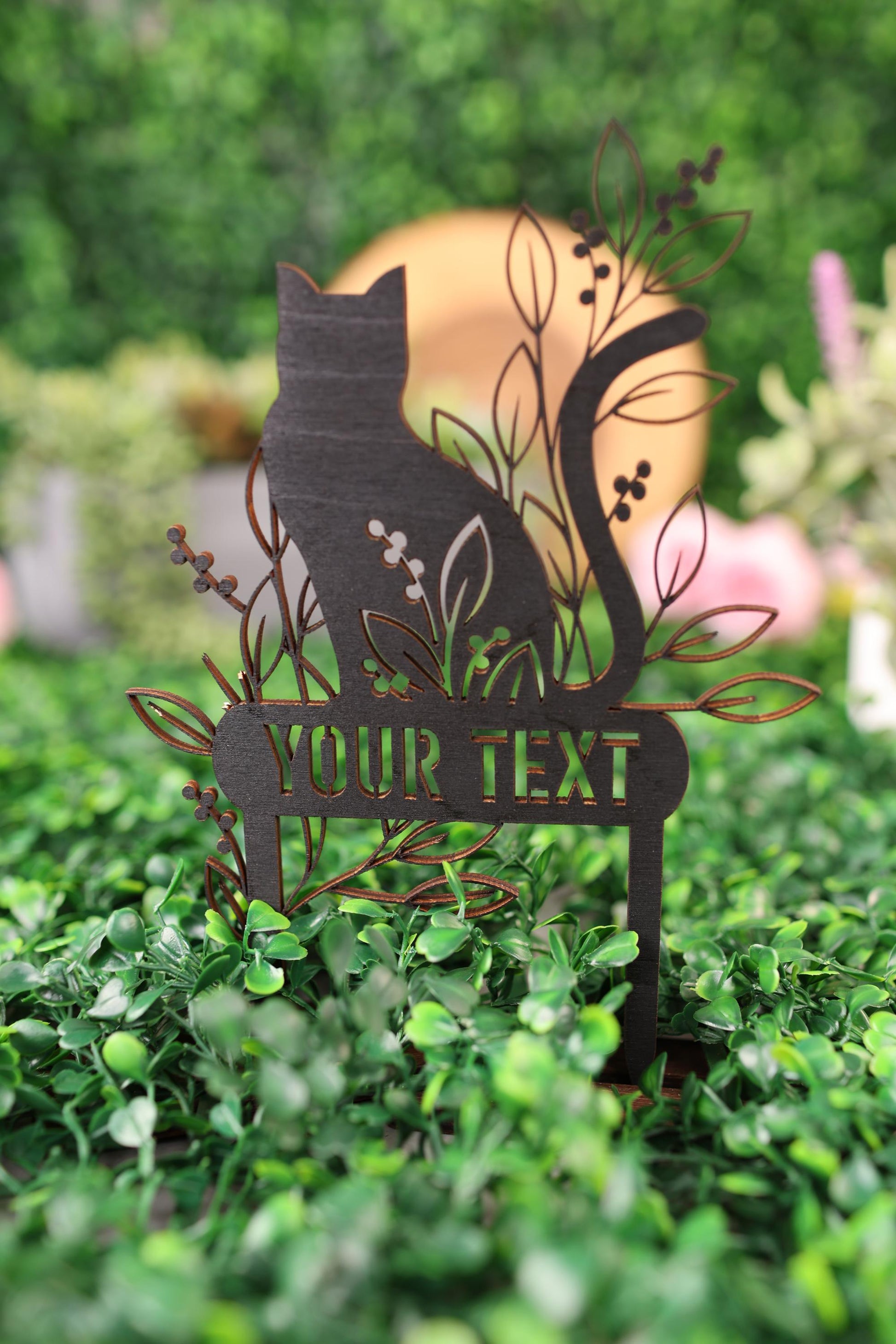 a close up of a sign on a green wall